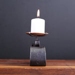 Candle Holder Iron and Copper - Hand Forged 6th 7th Anniversary Gift -Copper Sconce For Tea light - Holder for Votive Candle - Decorative