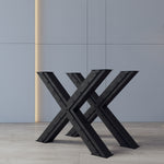 Metal X Stlye Legs for Dining Table or Desk Table Legs Table Legs
