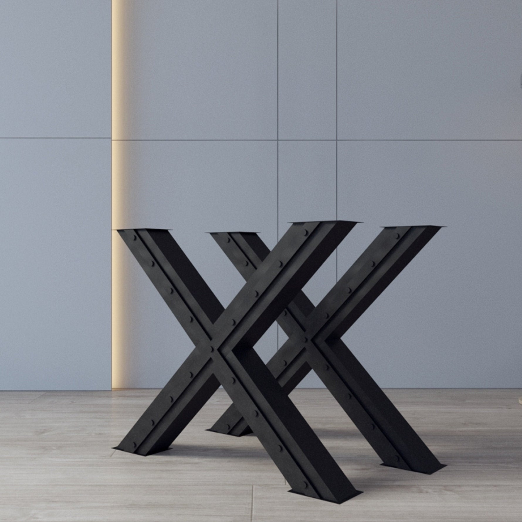 Metal X Stlye Legs for Dining Table or Desk Table Legs Table Legs