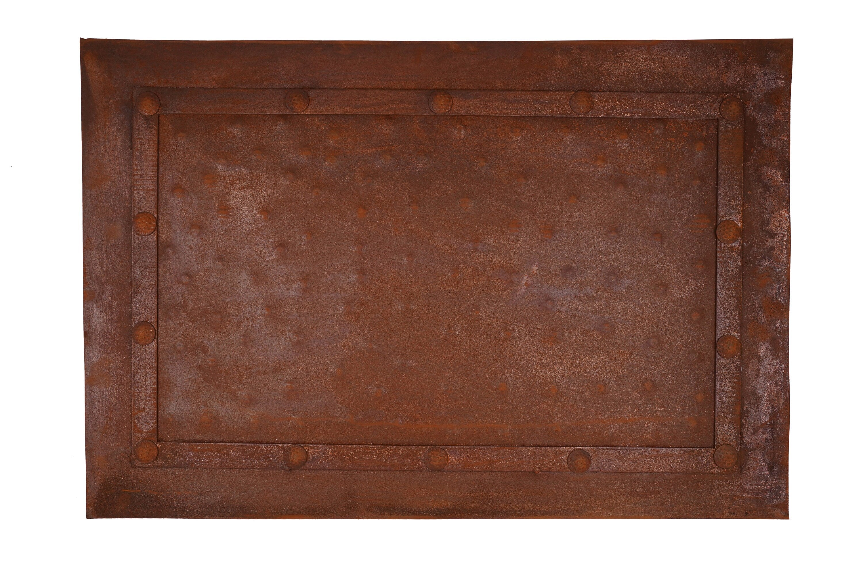 Rustic Iron Hammered Metal Panels 24x36 inches Iron Panel