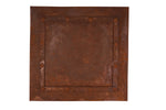 Rustic Iron Hammered Metal Panel 24x24 inches Iron Panel