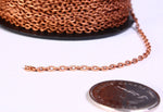3mm x 2mm Antique Copper Cable Chain Chain Connectors & Links Home Accessary