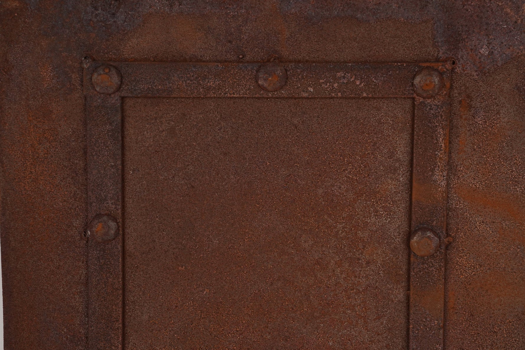 Rustic Iron Hammered Metal Panel 12x12 inches Iron Panel