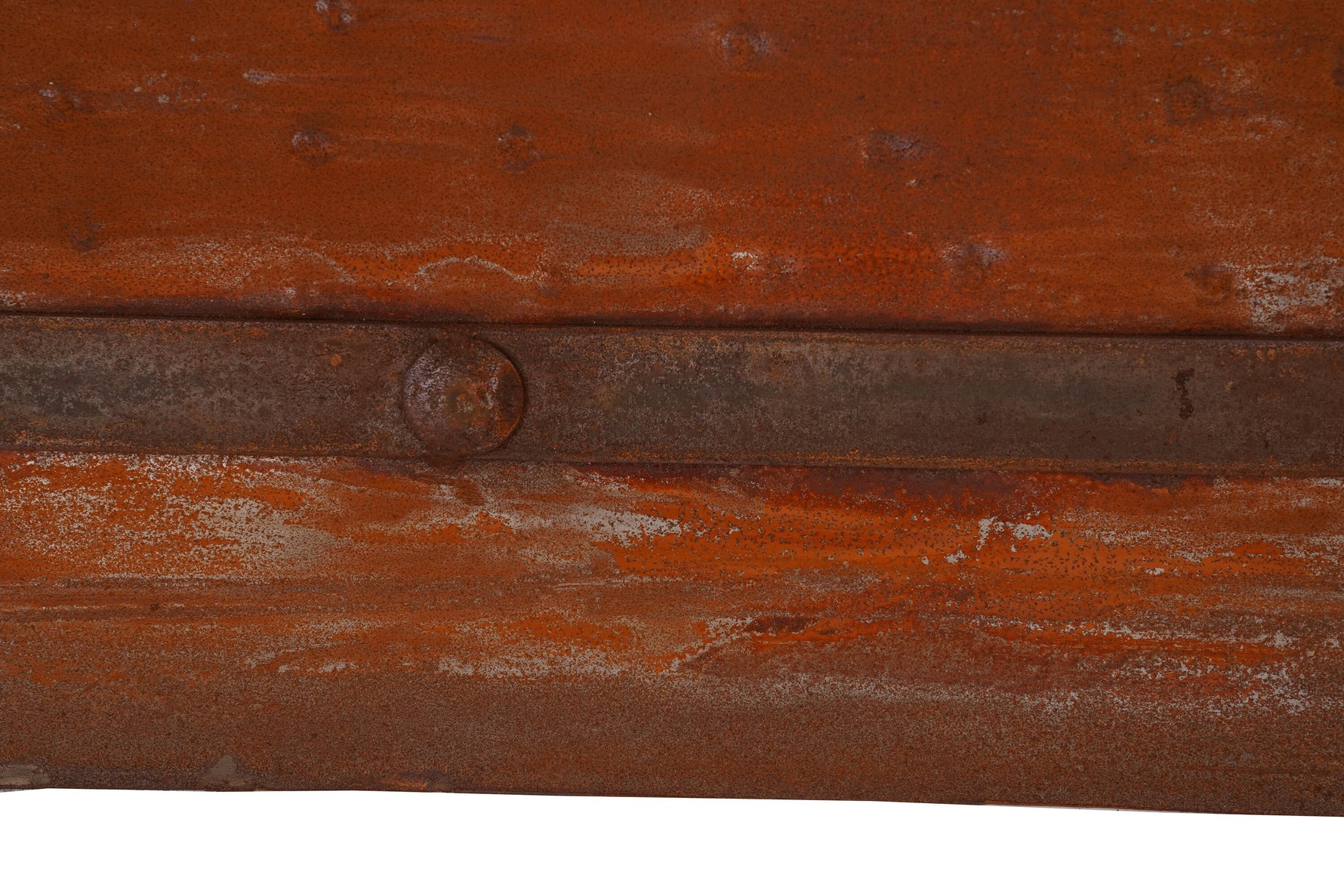 Rustic Iron Hammered Metal Panel 12x34 inches Iron Panel