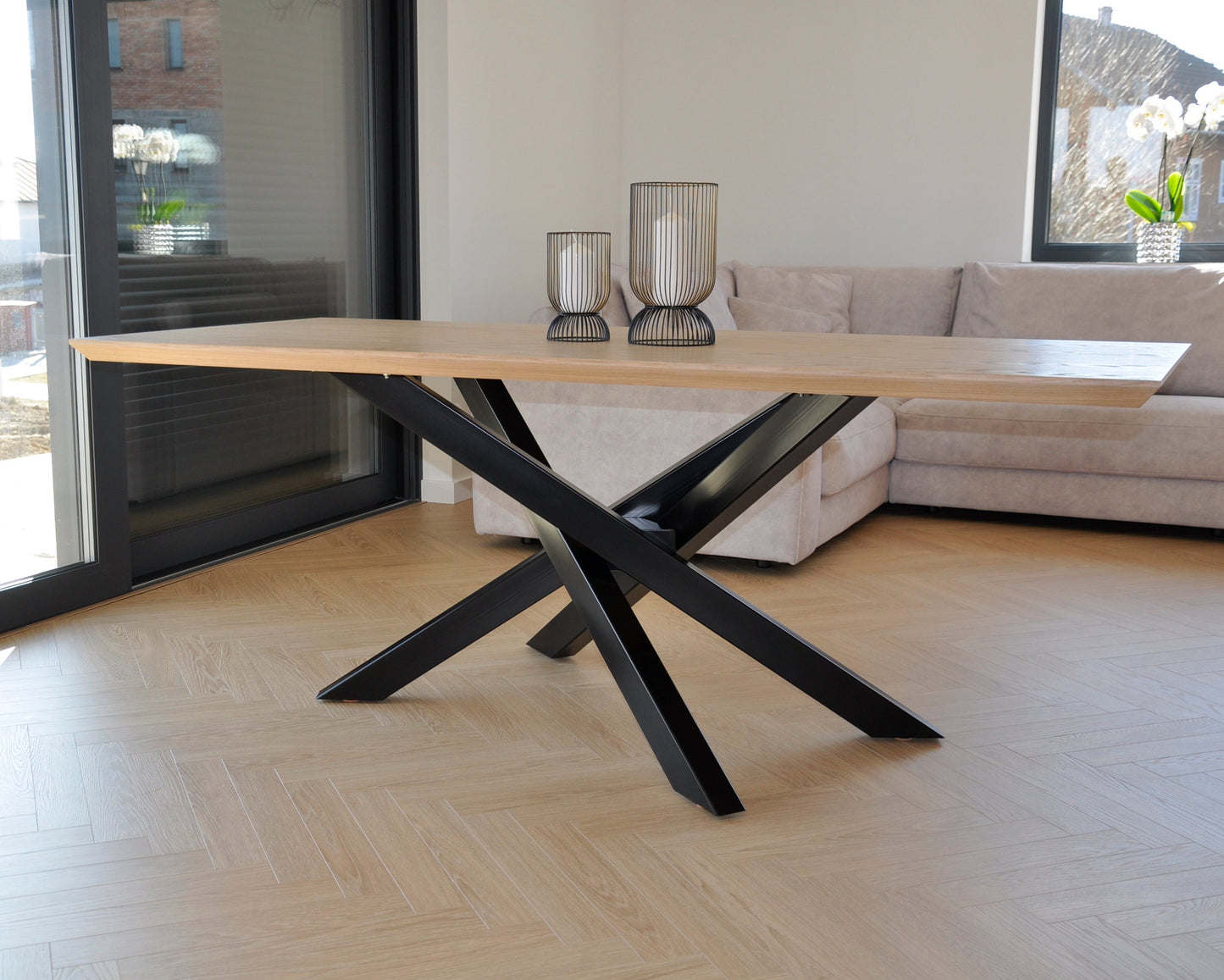 Pata de mesa cruzada de hierro para patas de mesa, soporte de mesa, soporte  de mesa de base cruzada, mesa de café, pata de pie, mesa de comedor, mesa