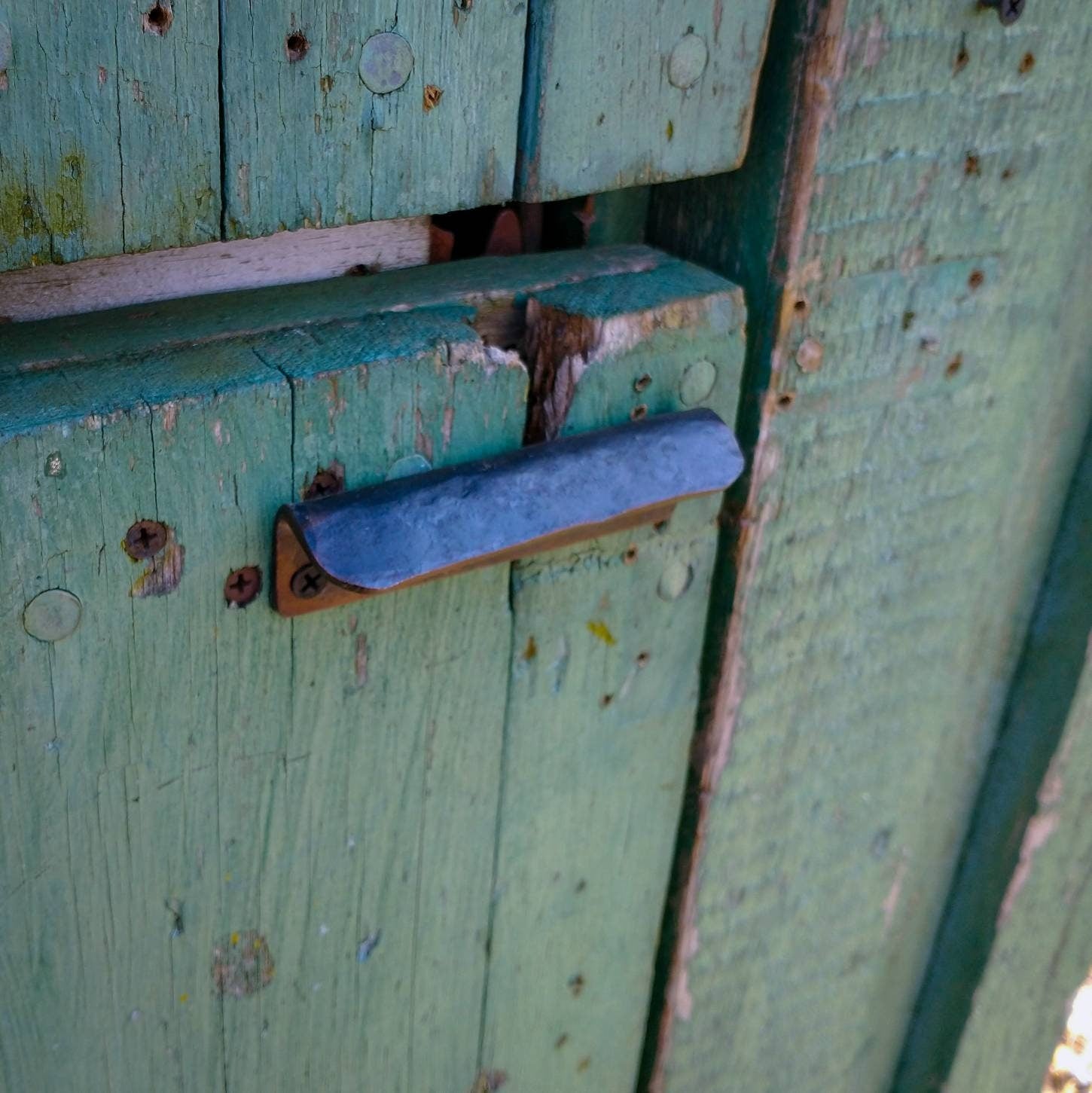 Hand forged modern barn door handle Door Knobs & Handles Drawer Pull