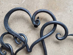 Welded Iron Hearts Sculptures & Statues Girft