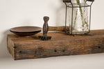 Reclaimed Wood Floating Fireplace Mantel Uncategorized shelving