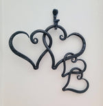 Welded Iron Hearts Sculptures & Statues Girft