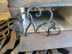 Welded Iron Hearts Sculptures & Statues Girft