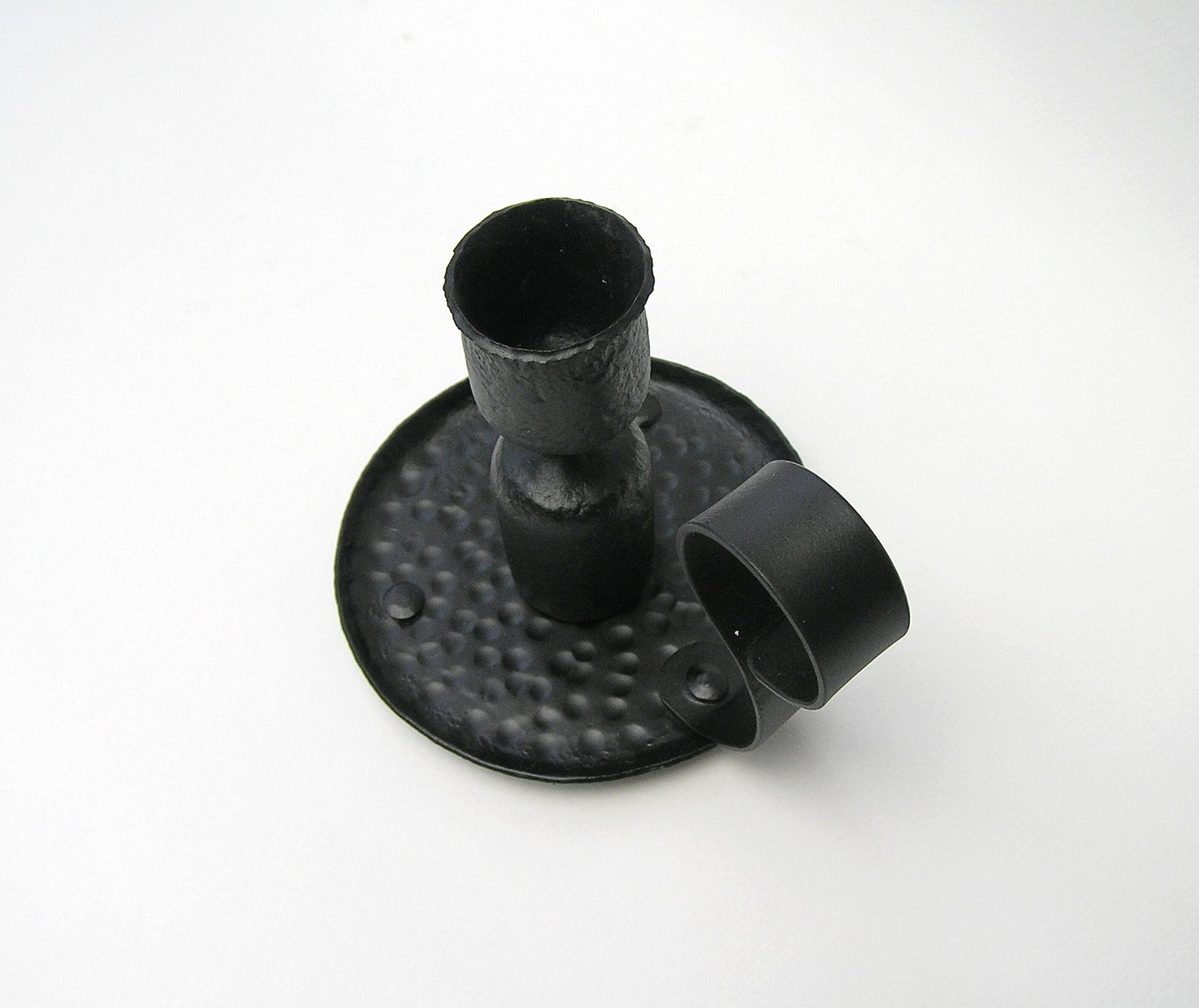 Black Forged Candle Holder Candles