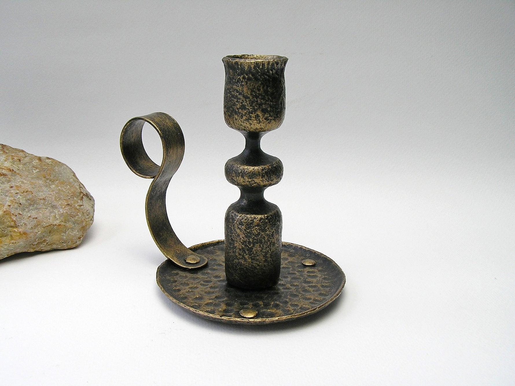 Forged Bronze Taper Candle Holder Candle Holders Candles