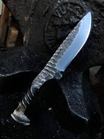 Fossil Drop Point Railroad Spike Knife Hunting & Survival Knives Knife