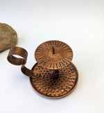 Copper Candle Holder With Bowl Candles