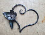 Forged Iron Heart Wall Artwork Decor Decor