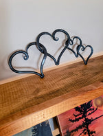 Welded Iron Hearts Sculptures & Statues Girft