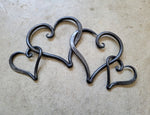 Welded Iron Hearts Sculptures & Statues Girft