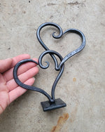 6 Year Anniversary Hand Forged Heart Sculpture Decor Sign