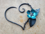 Forged Iron Heart Wall Artwork Decor Decor