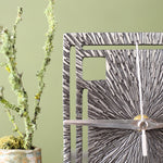 11th Anniversary Steel Clock, Traditional Wedding Gift, Handmade Desk Clock with Dials, Analogue Mechanism Timepiece Couples Gift Hooks