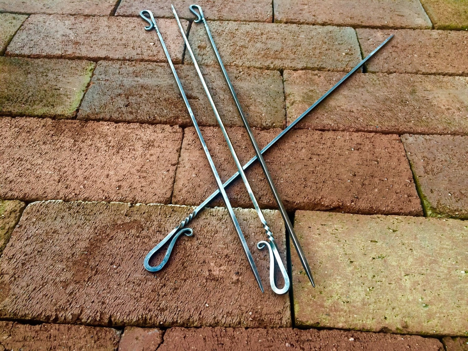 Metal Shish Kabob Skewer Set Home Accessary