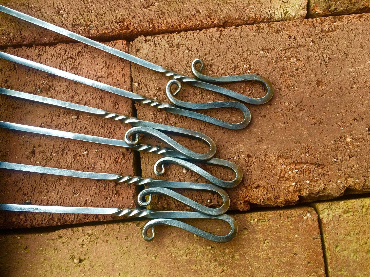 Metal Shish Kabob Skewer Set Home Accessary