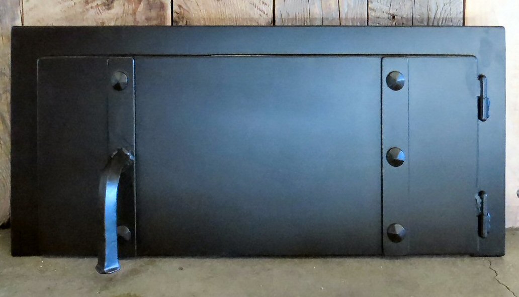 mediterranean iron pizza oven door modern 