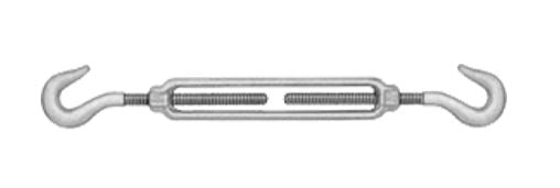 1" dia. Hook to Hook Turnbuckle Assembly Hardware Fasteners Turnbuckle
