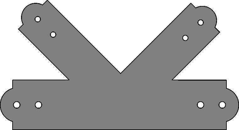 Placa Colonial De Hierro "K"