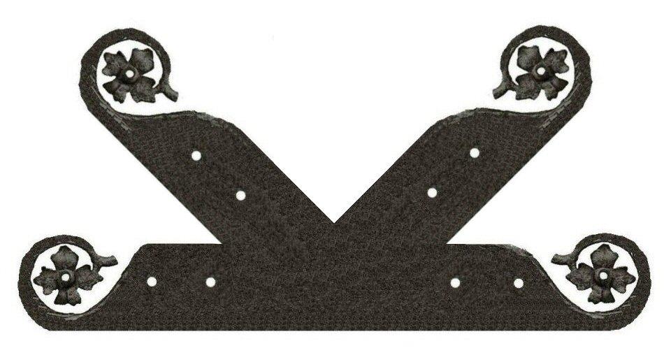 Finnish Folk Ironwork "K" Plate