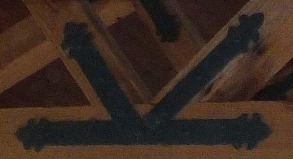 British Fleur De Lis Iron "K" Plate