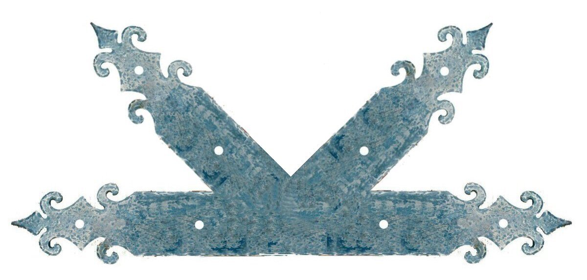 Romanesque Iron "K" Plate