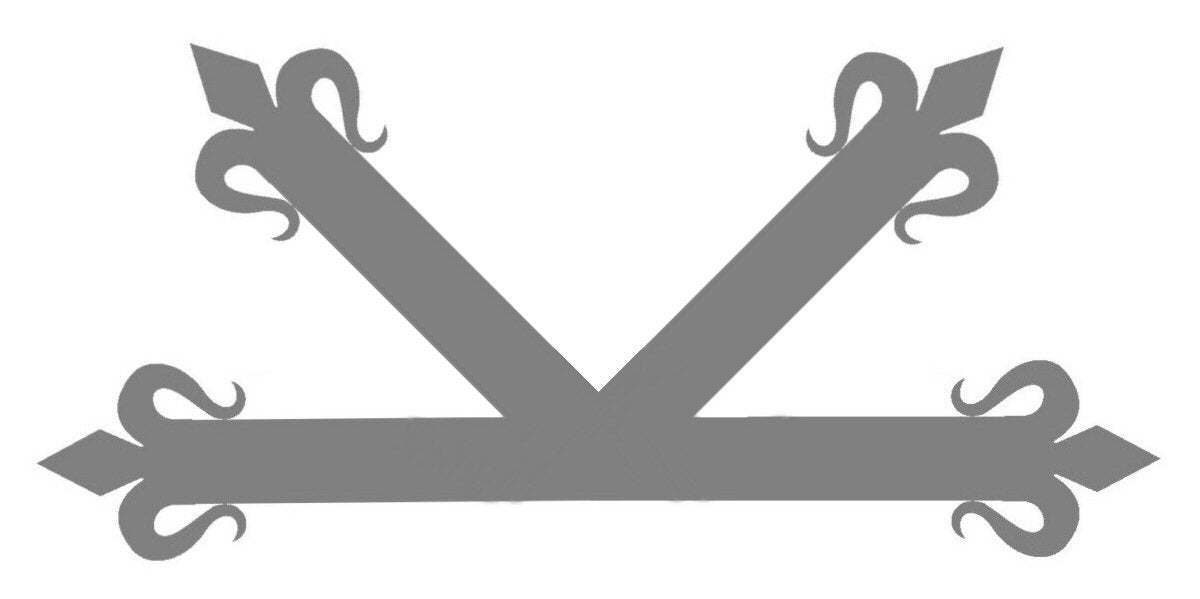 Plaque "K" en fer Mission espagnole