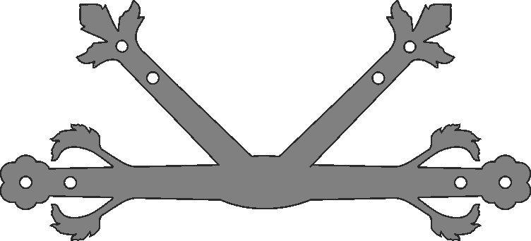 German Castle Iron "K" Plate