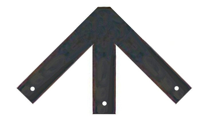 Plain Straight Iron Ridge Center Plate 300