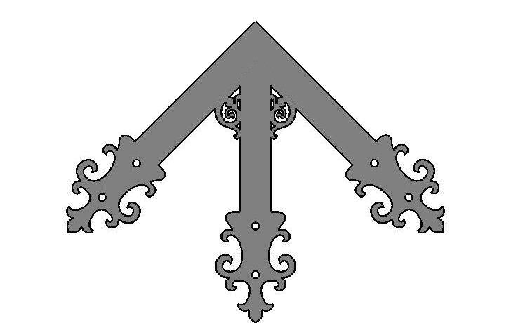 Gothic Cathedral Iron Ridge Center Plate