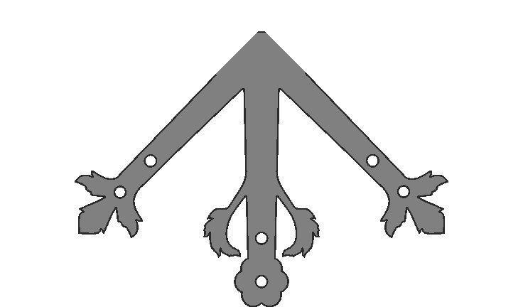 German Castle Iron Ridge Center Plate