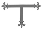 Egyptian Fleur De Lis Iron T Face Plate