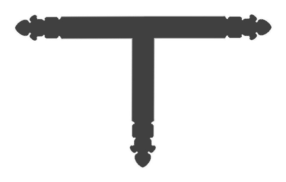 WCFP-T-331 Spanish Cathedral Iron T Face Plate