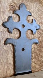 Portuguese Gothic Iron Faux Post base Brackets & Reinforcement Braces Post Base